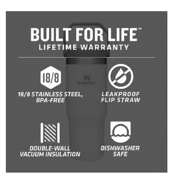 Stanley 30oz/887mL ice flow flip straw bottle - Picture 4 of 9